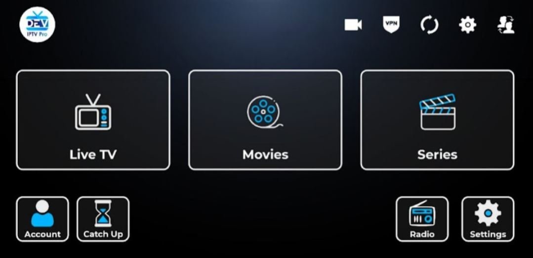 Interface DEV IPTV Pro compatible OTT Premium