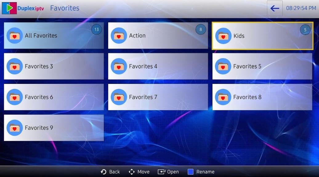 Interface Duplex IPTV compatible OTT Premium